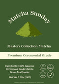Matcha Sunday Masters Collection Premium Ceremonial Grade Matcha - Kyoto Japan - Finely Ground Powder - Vibrant Green (2.2 lb/ 1KG) Bag