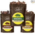 Jerky.com Exotic Wild Boar Jerky Sampler - Wild Game Meat Snacks Exotic Snacks High-Protein All-Natural No Added Preservatives - Healthy Snacks for Adults - 1.75 oz. (Pack of 3)