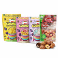Galil Organic Roasted Chestnuts 3.5oz + Zweet Cosmoz Freeze Dried Candy Variety (Mango Lemonade Unicorn) – Crunchy Sour Gummies Snack Bundle – Gluten Free Vegan Friendly Treat Set