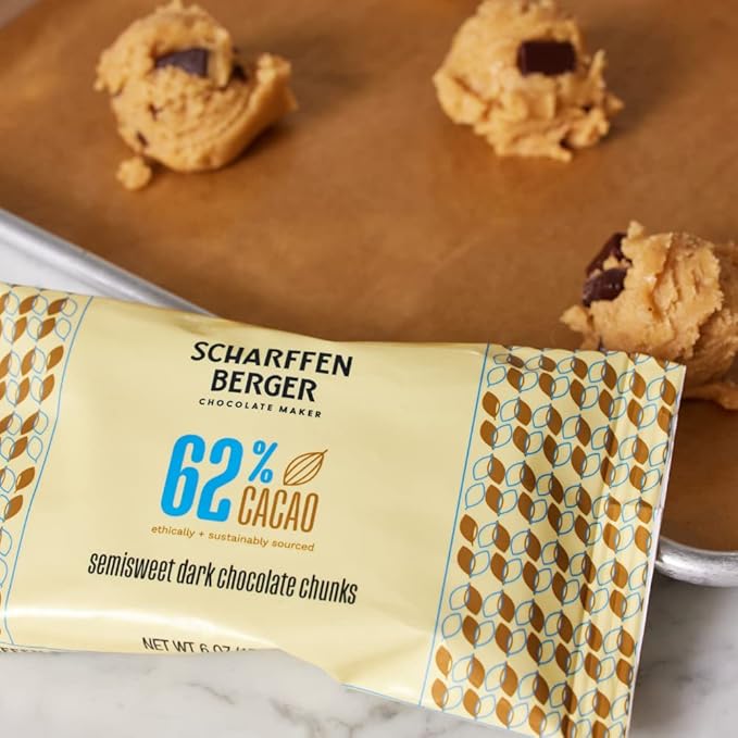 SCHARFEEN BERGER Baking Chocolate Chunks Semisweet 6 Ounce (Pack of 5)