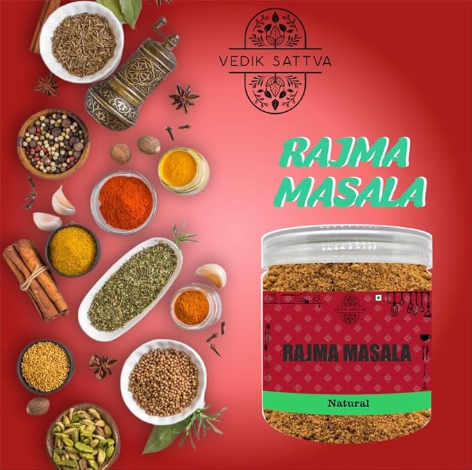 Vedik Sattva Natural Rajma Masala 10.58 OZ / 300 GM | Pack Of 1 Box