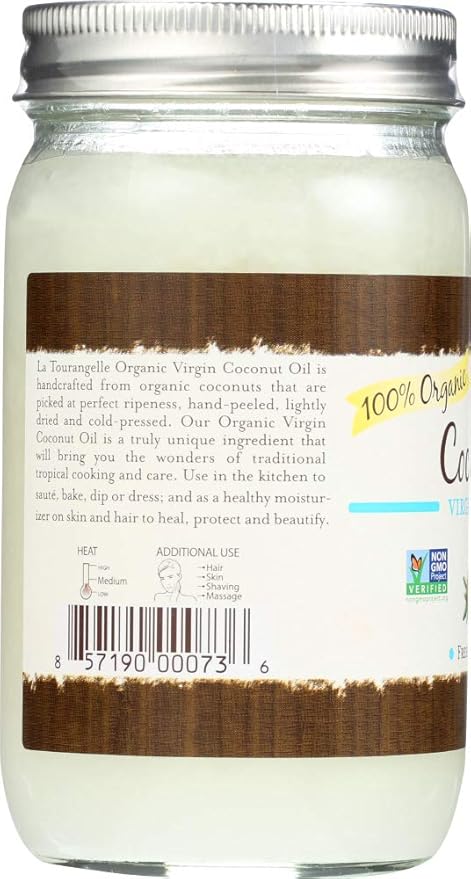 La Tourangelle Oil Coconut Organic 14 Fo (Pack of 6)