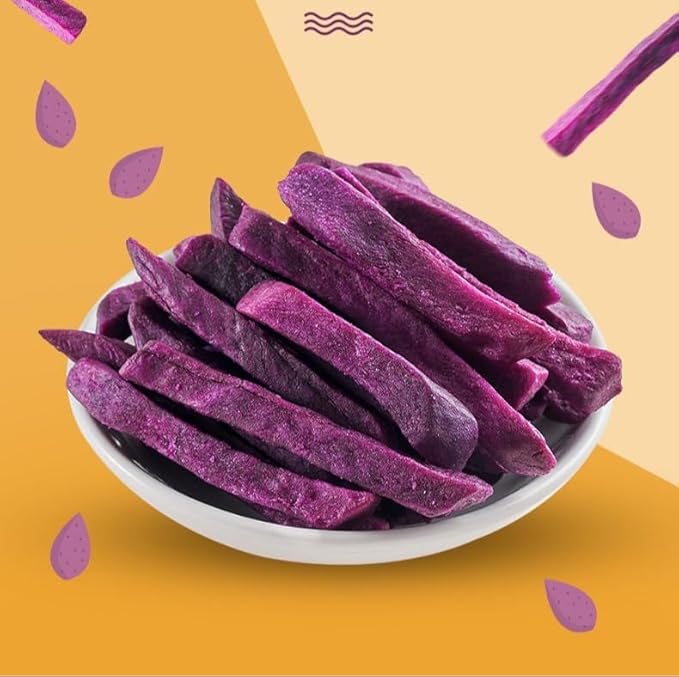 Dried Purple Potato（250g/bag）dried fruit preserved fruitHealthy breakfast foodconvenient instant snacksdelicious snack giftssweet fruit snacksSnack Foods Desserts Dim Sum (500g)