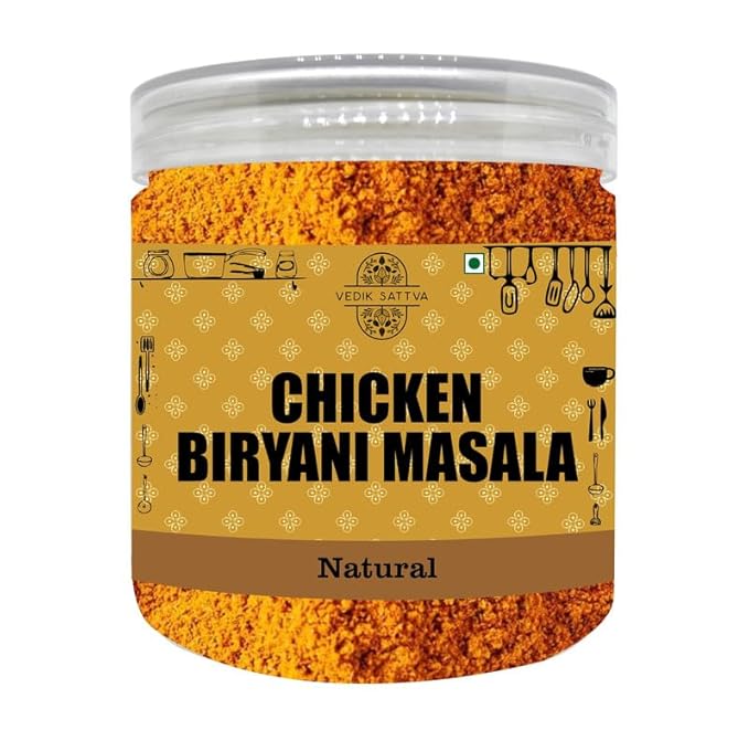 Vedik Sattva Natural Chicken Biryani Masala 7.05 OZ / 200 GM | Pack Of 1 Box