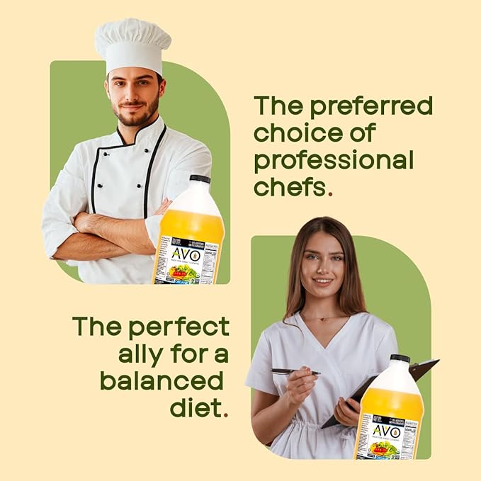 AVO ORGANIC VEGETABLE Oil 64 Fl-oz (Half a Gallon) NO preservatives added