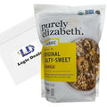 Purely Elizabeth Organic Original Salty-Sweet Ancient Grain Granola Gluten-Free Non-GMO (1 Ct 24oz Bag) + Logic Dealz Zip Loc Baggie-To-Go
