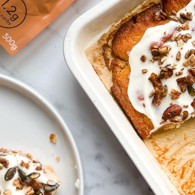 Keto Hana Cinnamon Keto Granola Breakfast Cereal with just 1.2g Net Carbs (300g) Low Carb High Protein Snack