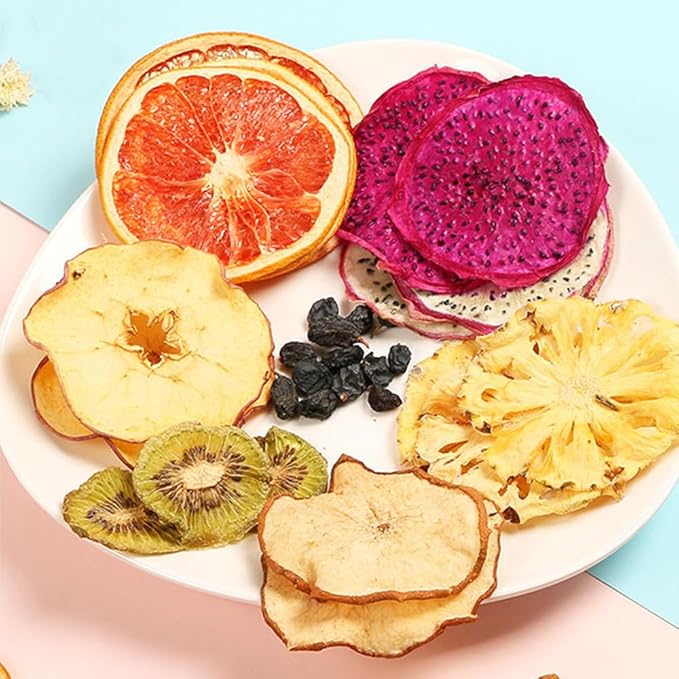 SIJIYUNLI-Fruit Slices Tea 100g/3.53oz Handmade Dried Fruit SlicesCan be soaked in cold or hot water.Contains 10 bags of tea bagsSuitable for gift giving.
