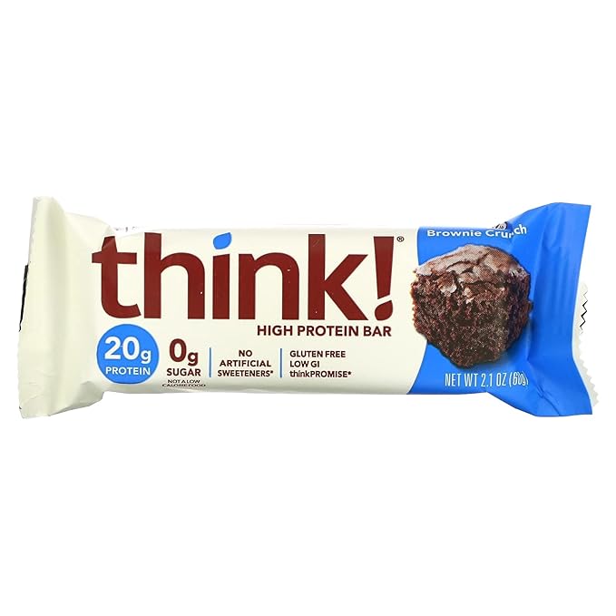 ThinkThin Protein Bars Brownie Crunch 2.1 oz 10 pk