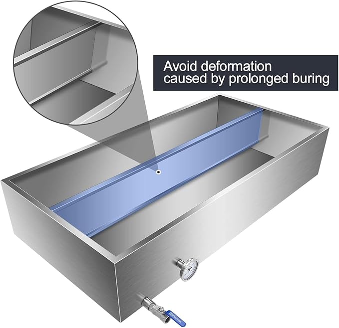 Maple Syrup Evaporator Pan Set - Premium Stainless Steel Maple Syrup Boiling Pan – One Heavy Duty Boiling For Maple Syrup Collection48 W/divide Plate