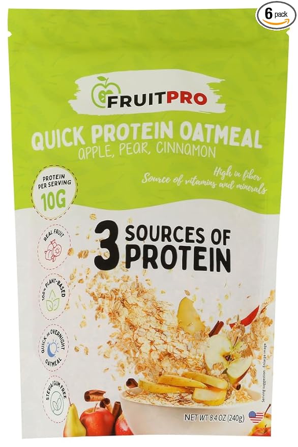 Fruitpro Oatmeal Patty Apples Pear Cinnamon 8.4 oz (Pack of 6)