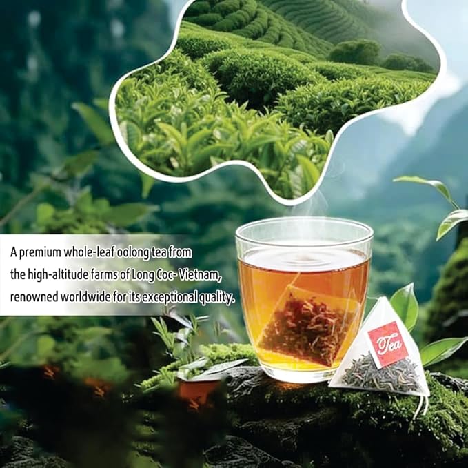 30 Nature Oolong Tea Bags – 100% Pure Whole Leaf Mix Nature Honey- Cortisol &amp Calming Tea for Anxiety Stress Digestion and Metabolism Rich in Antioxidants Vegan and Non-GMO