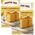 Natural Honey Cornbread and Muffin Mix 60 oz Bakes 48 Cornbread Squares (2 Pack)
