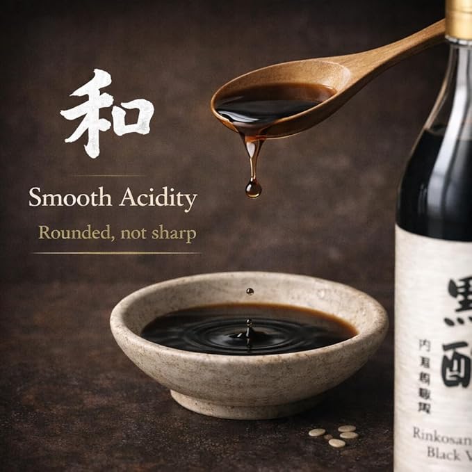 Japanese Black Vinegar – UCHIBORI Rinkosan Kurozu Authentic Double Brown Rice Naturally Fermented Vinegar with Rich Umami Flavor – Premium Cooking Marinade &amp Drinking Vinegar – 30.43 fl oz | 内堀醸