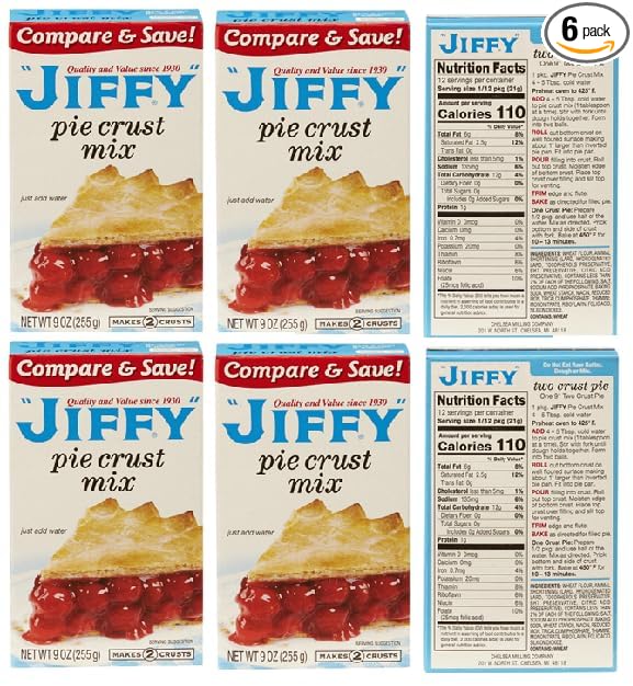 Pie Crust Mix (6 Boxes 9 oz. each Box)