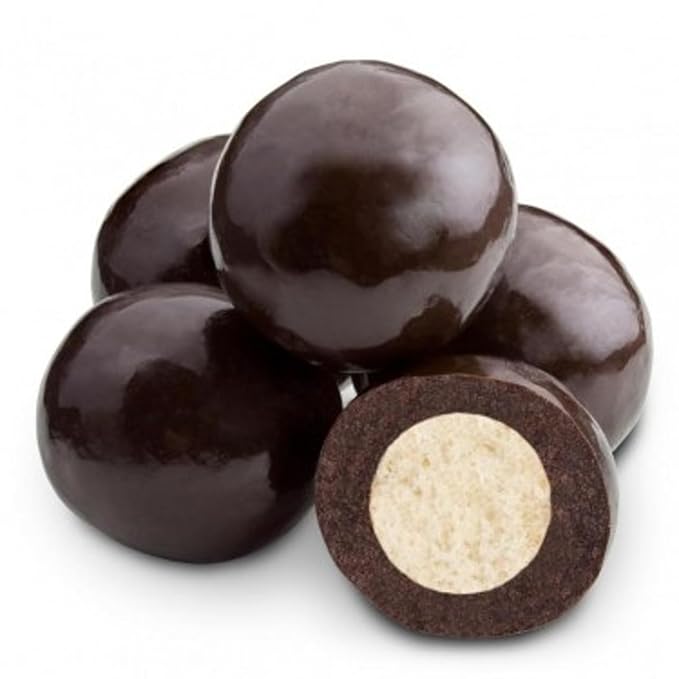 Dark chocolate Tripple Dipped Malt Balls by Nuts n More - 1lb