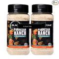 Blackatone Parmesan Ranch Seasoning Blend Savory Herb &amp Cheese Flavor 7.3 oz Bottles (Pack of 2) with K-Tech USA Keychain
