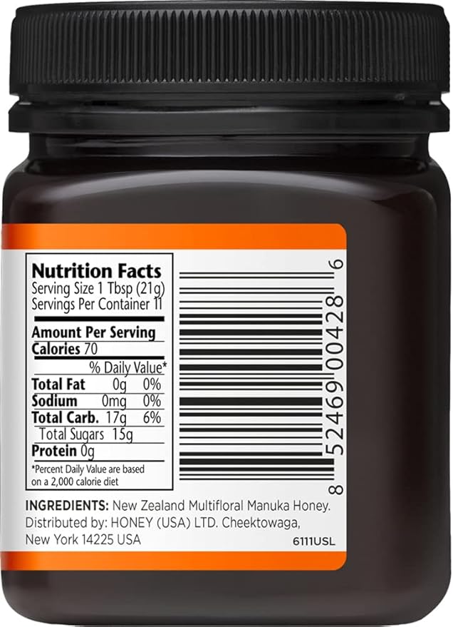 Manuka Doctor - MGO 60+ Manuka Honey Multifloral 100% Pure New Zealand Honey. Certified. Guaranteed. Raw. Non-GMO (8.75oz)