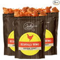 Buffalo Wing All Natural Chicken Jerky - 3 PACK - 100% Whole Muscle Chicken - Low Sodium No Added Preservatives No Added Nitrates &amp No Added MSG - 7.5 oz. total