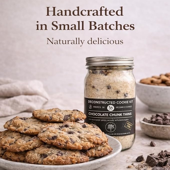 Chocolate Chunk Overload | Gluten Free Cookies| Chocolate Chip Cookie Mix | Cookie Dough Mix Makes 36 Almond Flour Cookies| A Sweet Healthy Desert Made With Almond Flour