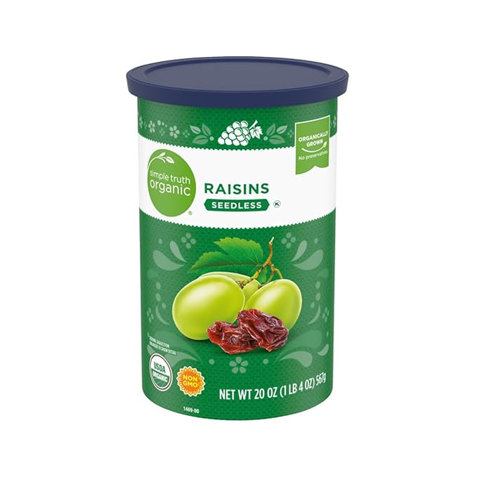 ST Organic Seedless Raisins Canister 20 oz