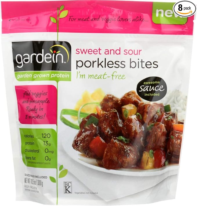 Gardein Sweet and Sour Porkless Bites 10.5 Ounce -- 8 per case.