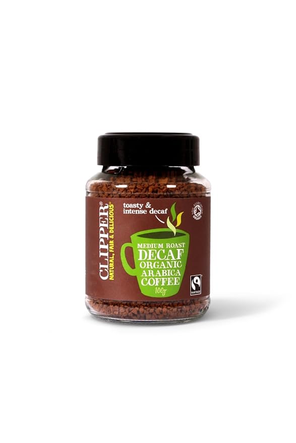 Clipper Fairtrade Organic Decaffeinated Freeze Dried Arabica Coffee (100g)