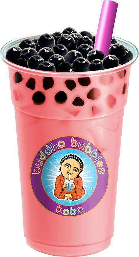 Premium STRAWBERRY CREAM Boba/Bubble Tea Drink Mix Powder By Buddha Bubbles Boba 1 Kilo (2.2 Pounds) | (1000 Grams)