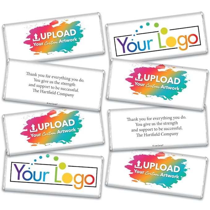 50 Pcs Personalized Candy Promotional Products Add Your Logo Chocolate Bars