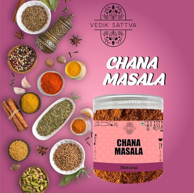 Vedik Sattva Natural Chana Masala 10.58 OZ / 300 GM | Pack Of 1 Box