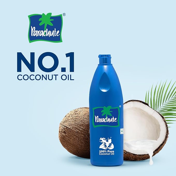Parachute 100% Pure and Natural Unrefined Coconut Oil | No Chemicals &amp Added Preservatives | 63 fl.oz