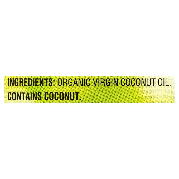 Organic Unrefined Virgin Coconut Oil with No Artificial Flavors or Preservatives (54 Fl Oz)