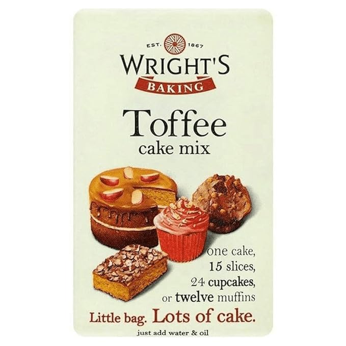 Wright's Baking Toffee Cake Mix 500g (Pack of 5)