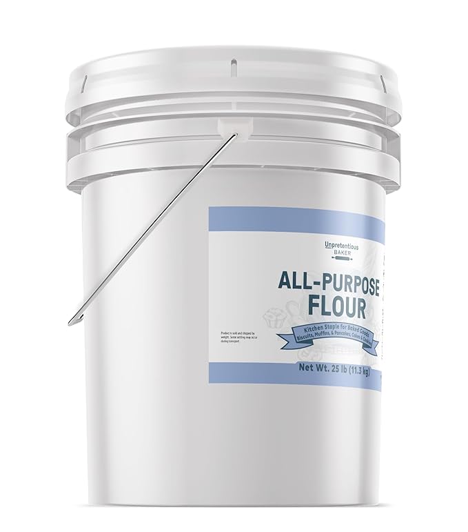 Unpretentious All Purpose Flour 5 Gallon Bucket Versatile Kitchen Staple Food Storage (400 Ounce)