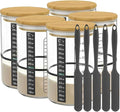 Pro Sourdough Bread Starter Kit - 34 oz sourdough jar with 5 unique features for the perfect sour dough bread &amp sourdough starter kit - baking supplies (34oz-5pack)