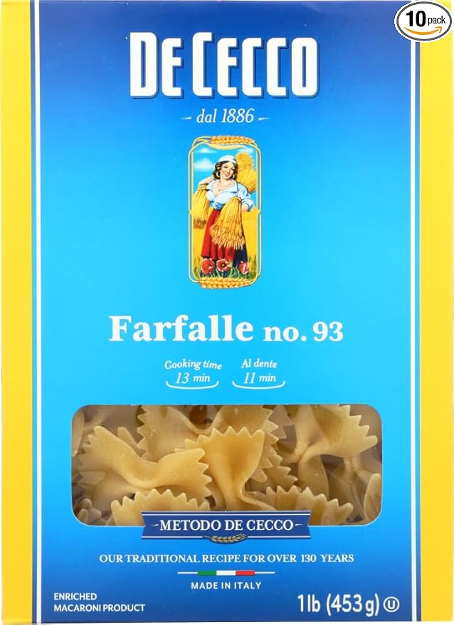De Cecco Farfalle 16 Ounce Boxes (Pack of 10) - Pack Of 10