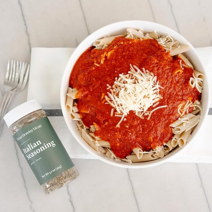 Clean Monday Meals Italian Seasoning Mix | Gluten Free Dairy Free Non-GMO | Herb Blend for Pasta Sauces Roasts &amp Meal Prep | Aromatic Clean Label Spice Mix | 12 oz