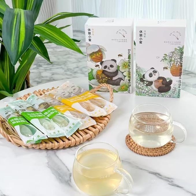 MEIMIDUO 1 box of 9 bags of honey bars - from a pure beekeeping farm without additives. Independent disposable spoon packaging clean and hygienic ready to eat super portable. Very suitable for lov