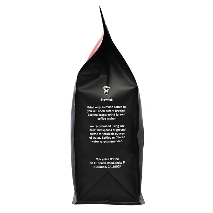 French Roast Decaf Coffee Ground Swiss Water Processed Fresh Roasted 16-ounce