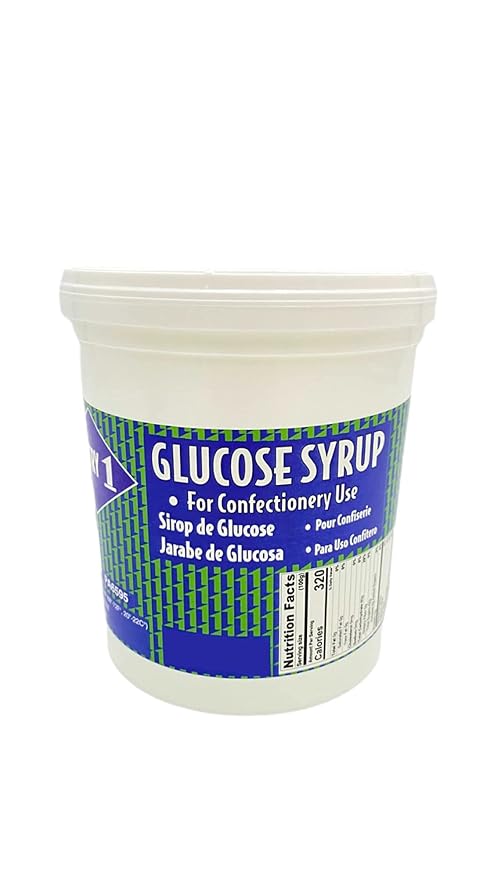 Pastry 1 Glucose Syrup 2.2lb. DE(dextrose equivalent) Rating Of 45-49. GMO Free Trans Fat Free Liquid Glucose In A Resealable Plastic Pail. Glucose