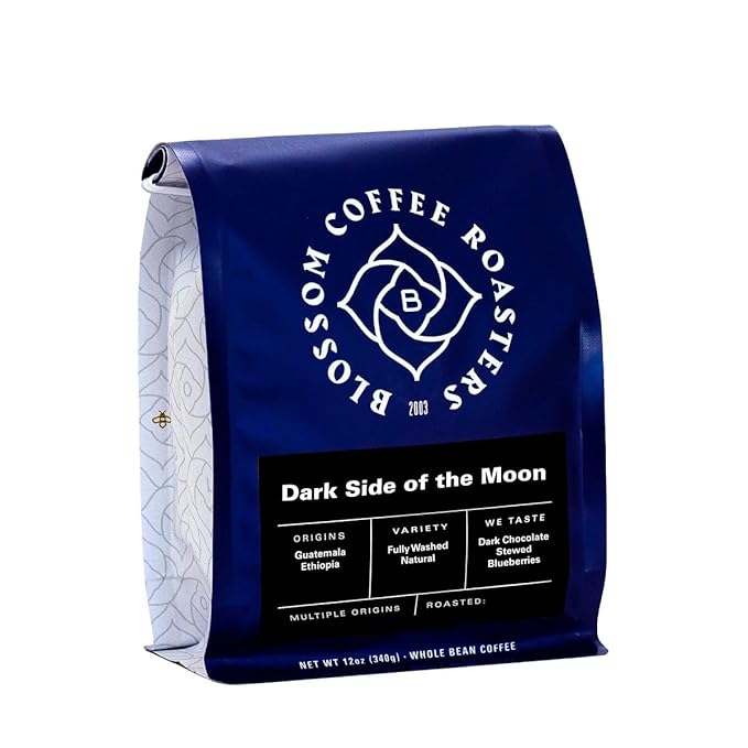 Dark Side of the Moon - Roasted by Blossom Coffee Roasters - Freshly Ground Coffee - 5 Pound Bag