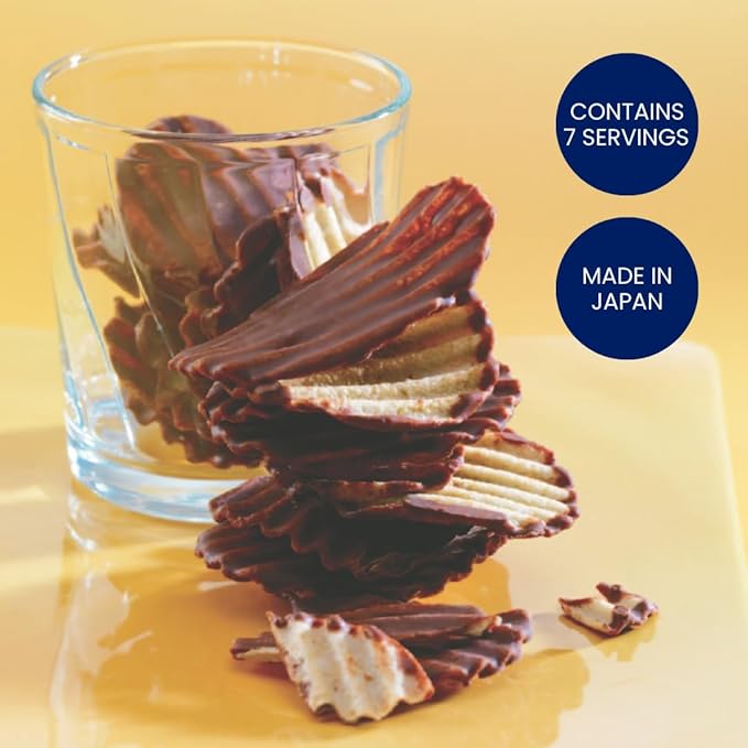 ROYCE' Potatochip Chocolate Original - |Chocolate Coated Crispy Potato Chips | Gourmet Snack for Gifting &amp Indulging | Japanese Potato Chip Chocolate from Hokkaido (7 Servings per Container)