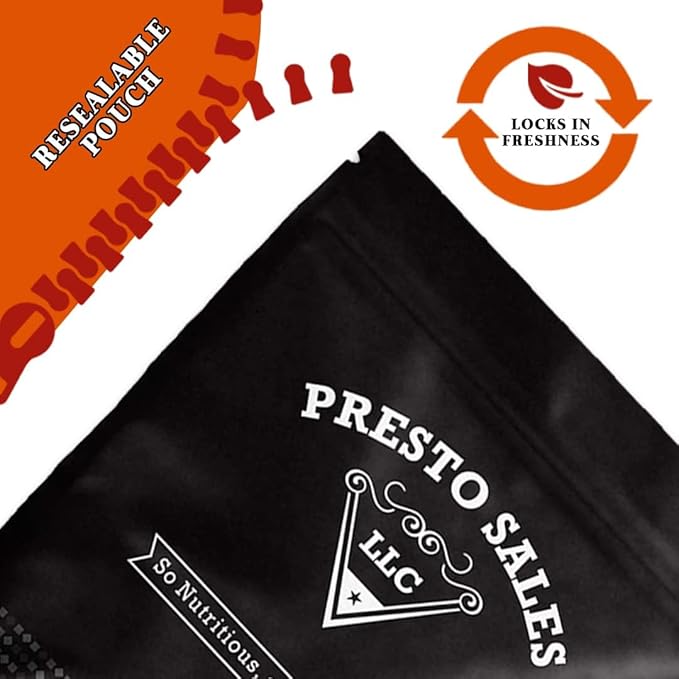 Almonds Fresh and Delicious Small chopped Raw Perfectly Natural Quality Fresh Ideal snack for Adults and Kids packaged in resealable 5 lbs. (80 oz.) pouch bag by Presto Sales LLC