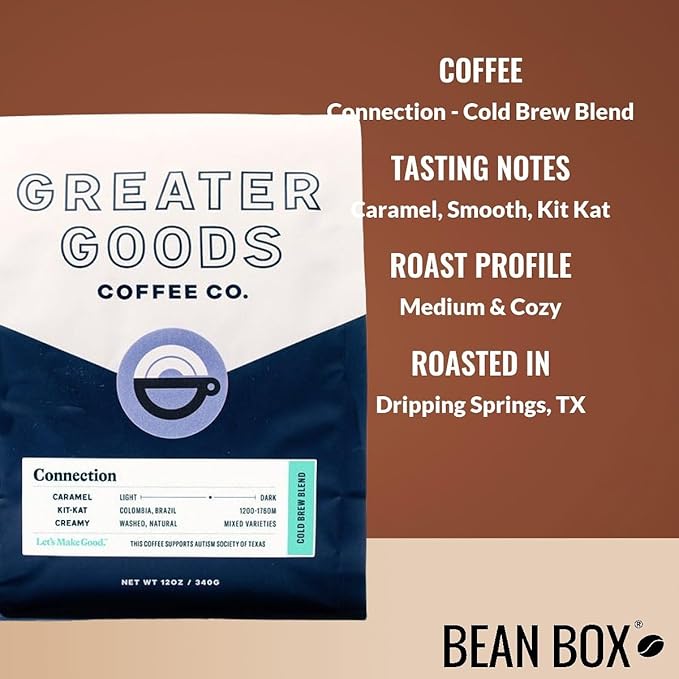 Connection - Cold Brew Blend - Roasted by Greater Goods Coffee Co. - Freshly Ground Coffee - 2 Pound Bag