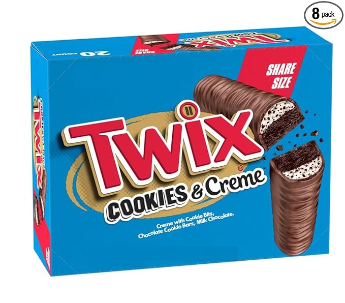 SEDLAV Bundle Cookie Dough Twix Bars 2.72 Oz (Pack of 8 2.72oz.)