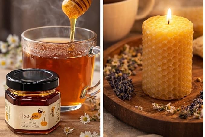 Honey &amp Tea Gift Set – Pure Natural Honey and Herbal Tea Assortment from Armenia – Traditional Gourmet Gift Box for Holidays Birthdays &amp Special Occasions
