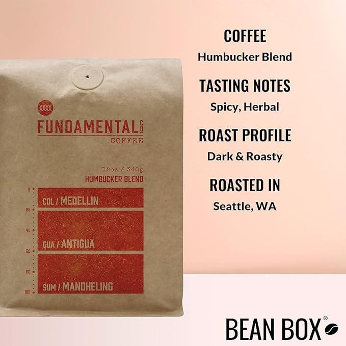 Bean Box Sampler - Roasted by Fundamental Company 2-Pack Freshly Ground Coffee Gourmet Coffee