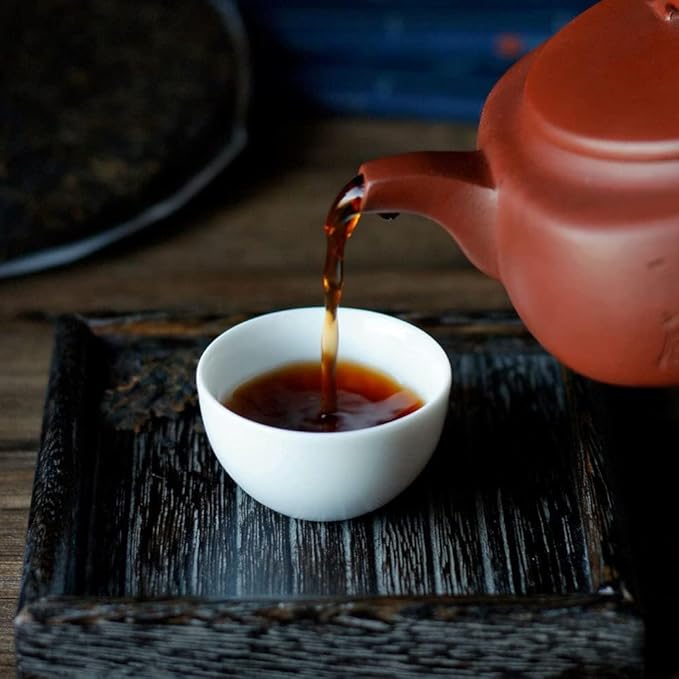 TAETEA Yunnan 7572 Classic Ripe Pu-erh Tea Aged Puerh Pu'er Tea Cake Black Tea for Daily Drink and Gift 150g / 5.29oz (Ripe)