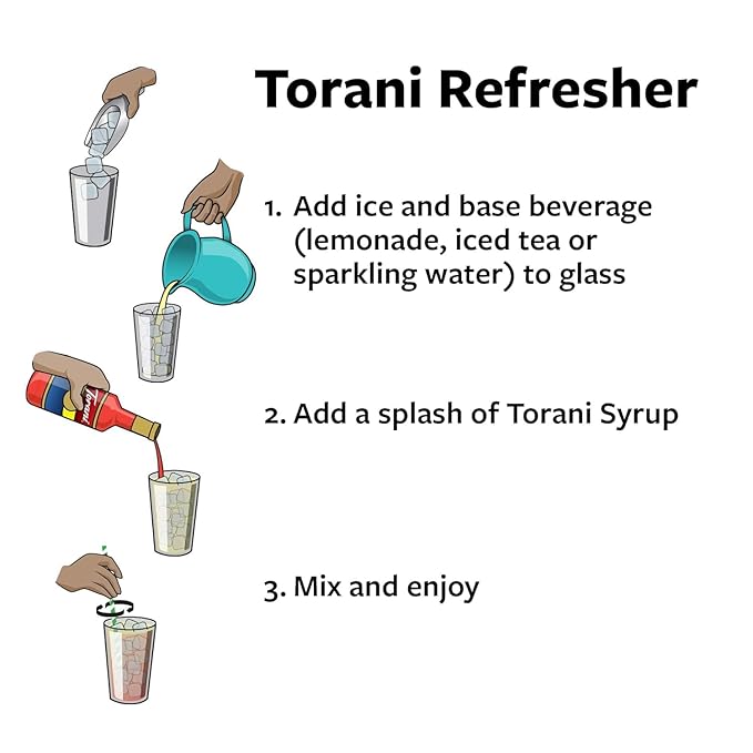 Torani Puremade Coconut Flavored Drink Syrup 25.4 fl oz (Pack of 4)