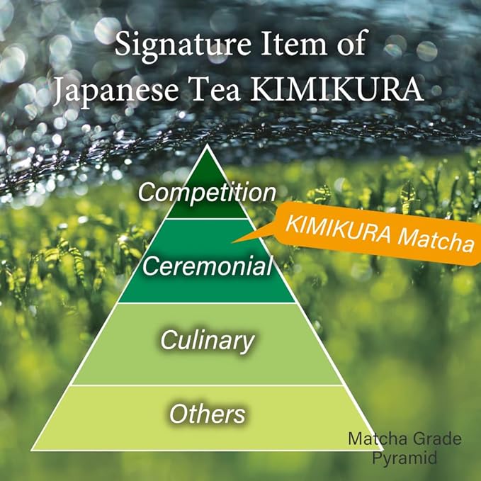 Ceremonial Matcha Green Tea Powder Kimikura Japan-wide Blend [30g/1oz tin] from JAPAN | Japanese Tea KIMIKURA